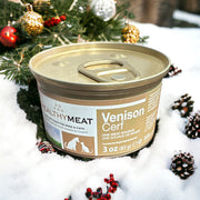 VBB Healthy Meat Venison for Dogs and Cats, Single Protein & 100% Traceable Fresh Meat or Fish, Product of Italy, 85g