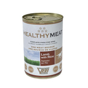 VBB Healthy Meat Lamb & Rice for Dogs, Single Protein & 100% Traceable Fresh Meat or Fish, Product of Italy, 400g (24 Cans/1 Case)