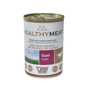 VBB Healthy Meat Quail for Dogs, Single Protein & 100% Traceable Fresh Meat or Fish, Product of Italy,400g (24 Cans/1 Case)